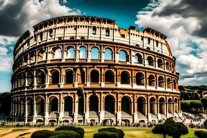 de colosseum in Rome, Italië. ai-gegenereerd foto