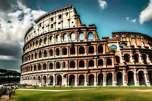 de colosseum in Rome, Italië. ai-gegenereerd foto