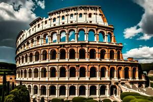 de colosseum in Rome, Italië. ai-gegenereerd foto