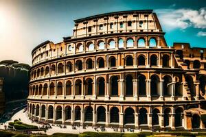 de colosseum in Rome, Italië. ai-gegenereerd foto