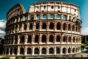 de colosseum in Rome, Italië. ai-gegenereerd foto