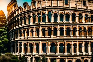 de colosseum in Rome, Italië. ai-gegenereerd foto