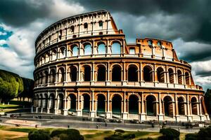 de colosseum in Rome, Italië. ai-gegenereerd foto