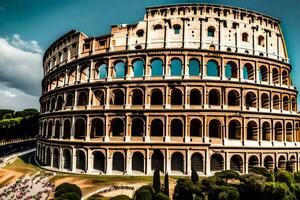 de colosseum in Rome, Italië. ai-gegenereerd foto