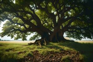 de eik boom door James McCormick. ai-gegenereerd foto