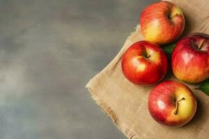 traditioneel voedsel van Joods nieuw jaar vakantie van traditie of geloof. Rosh hashanah met kopiëren ruimte concept door ai gegenereerd foto