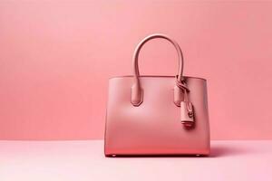 mooi elegantie en luxe mode Dames handtas of tas. een aantrekkingskracht vrouw leer hand- gemaakt zak concept door ai gegenereerd foto