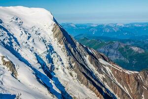 de alpen boven Chamonix foto