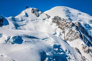 maand blank, maand blanc massief, chamonix, Alpen, Frankrijk foto