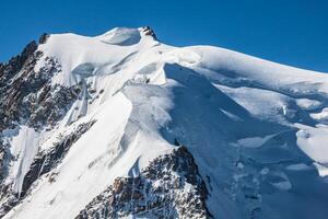 maand blank, maand blanc massief, chamonix, Alpen, Frankrijk foto