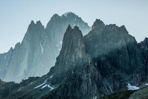 de alpen boven Chamonix foto