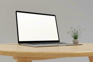 laptop blanco mockup foto