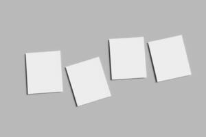 polaroid foto blanco papier mockup
