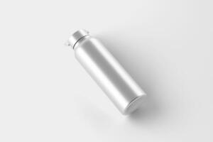 thermisch sport water fles 3d renderen wit blanco mockup foto