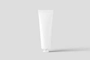 schoonheidsmiddelen verpakking fles pot 3d renderen wit blanco mockup foto