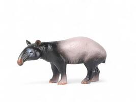 tapir miniatuur dier Aan een wit achtergrond foto