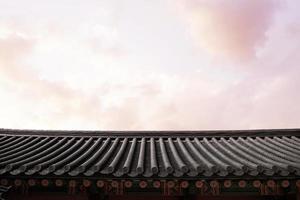 Koreaanse traditie, traditionele huizen en gebouwen, Koreaanse bezienswaardigheid foto