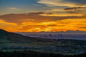 zonsopgang - denver, colorado foto