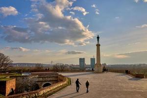 fort monument van belgrado foto