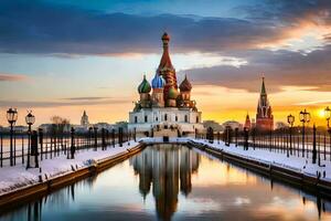 Moskou, Rusland, kremlin, het kremlin toren, kremlin, het kremlin toren. ai-gegenereerd foto