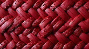 een levendig rood touw structuur trekt de oog, oproepen tot een zin van levendigheid en wildheid dat moedigt aan verkenning, ai generatief foto