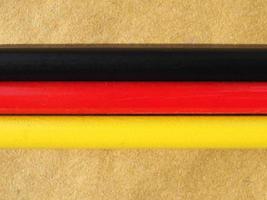 Duitse vlag van Duitsland gemaakt met potlood