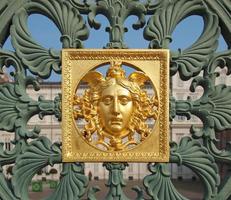 gouden masker in turijn foto