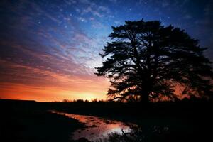 astrophoto onthult de diepgaand schoonheid van de grenzeloos nacht lucht ai gegenereerd foto