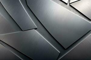 strak titanium structuur achtergrond voor modern ontwerp, ai gegenereerd foto