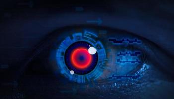 abstracte high-tech oog concept illustratie foto