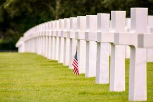 Amerikaans begraafplaats in Normandië foto