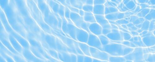 abstract transparant water schaduw oppervlakte structuur natuurlijk rimpeling Aan blauw achtergrond foto