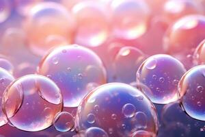 bubbel straling bubbels, ai gegenereerd foto