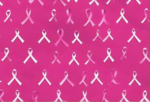 worl borst kanker bewustzijn dag. roze themed lintje. ai generatief foto