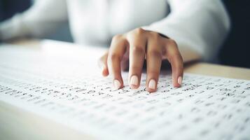 empowerment de Blind de betekenis van wereld braille dag foto