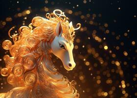 animatie luxe paard foto