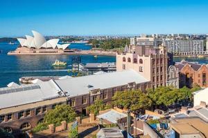 skyline van het centrum van sydney foto