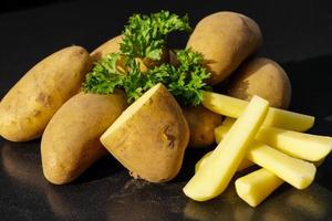 Duitse aardappelen direct na de oogst