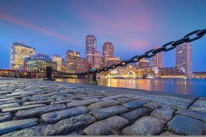 Boston skyline van het centrum van de stad usa foto