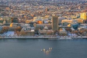 de skyline van Boston in Massachusetts, Verenigde Staten foto