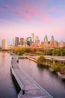 skyline van de binnenstad van Philadelphia foto