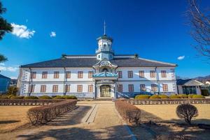 voormalige kaichi-school in matsumoto, japan foto