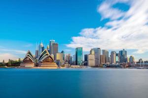 skyline van het centrum van sydney foto