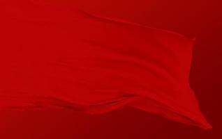 achtergrond met 3d illustratie luxe rode zijde fluwelen gordijnen. foto
