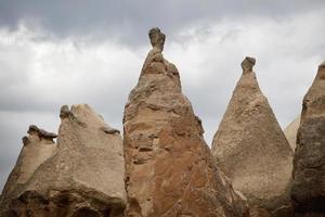 sprookjesachtige schoorstenen in cappadocië, turkije, sprookjesachtige schoorstenen landschap
