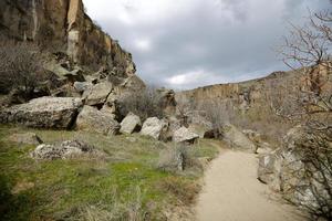 ihlara-vallei, cappadocië, voormalige nederzetting, turkije - cappadocië foto