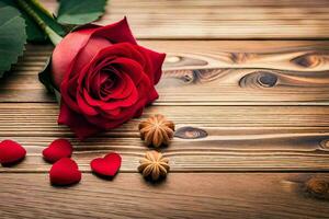 de roos is de symbool van liefde en romantiek. ai-gegenereerd foto