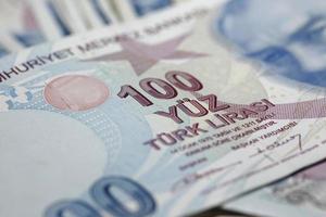 Turkse lira, bankbiljet van Turkse lira foto