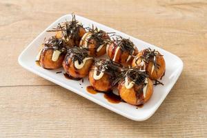 takoyaki ball dumplings of octopus ballen foto