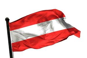 Oostenrijk vlag Aan een wit achtergrond. - afbeelding. foto